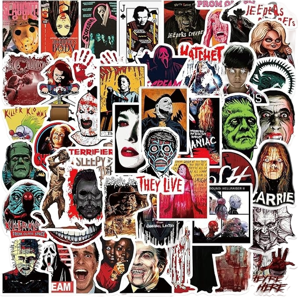 50 Pcs Horror Movies Stickers