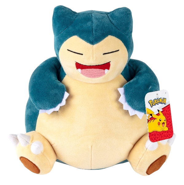Pokemon 12" Large Snorlax Plush - Officially Licensed - Generation One - Authentic 12-inch Soft Stuffed Animal Toy Figure - Gift for Kids, Boys, Girls - 2+