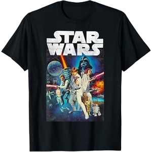 Star Wars Vintage Cast Poster Disney+ T-Shirt